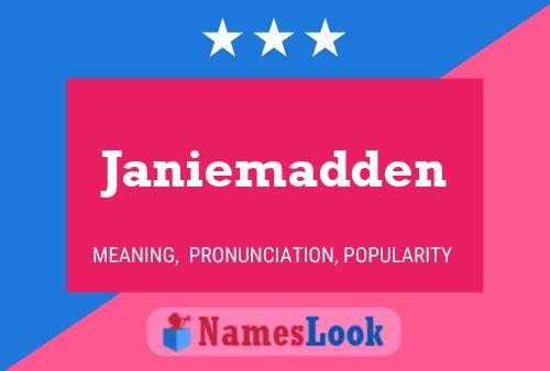 Affiche de nom Janiemadden