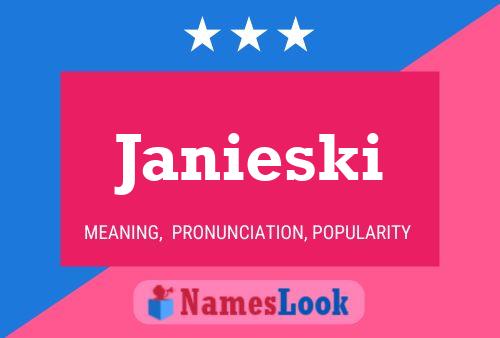 Affiche de nom Janieski