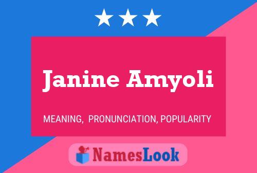 Affiche de nom Janine Amyoli