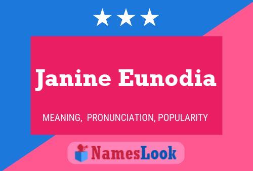 Affiche de nom Janine Eunodia