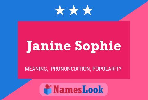 Affiche de nom Janine Sophie