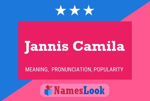 Affiche de nom Jannis Camila