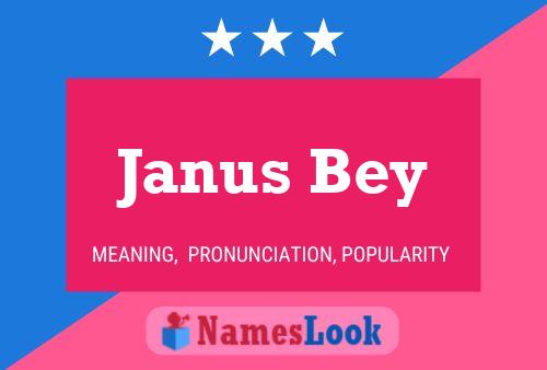 Affiche de nom Janus Bey