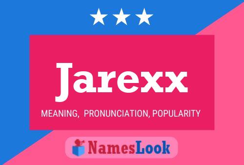 Affiche de nom Jarexx