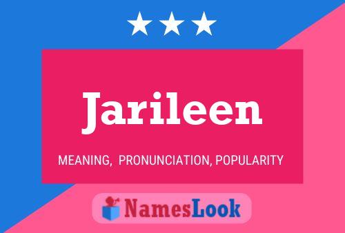 Affiche de nom Jarileen