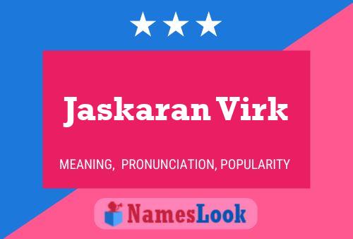 Affiche de nom Jaskaran Virk