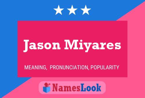 Affiche de nom Jason Miyares