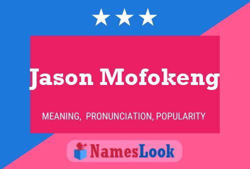 Affiche de nom Jason Mofokeng