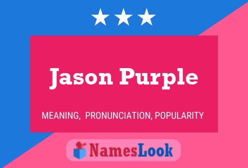 Affiche de nom Jason Purple