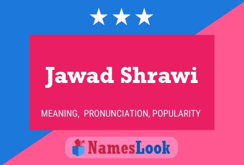 Affiche de nom Jawad Shrawi