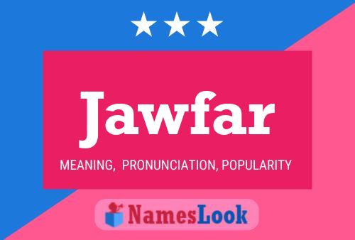 Affiche de nom Jawfar