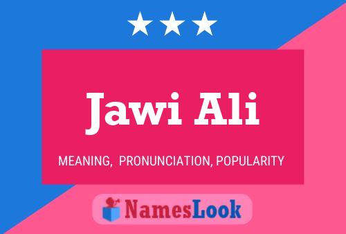 Affiche de nom Jawi Ali