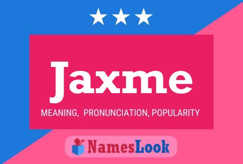 Affiche de nom Jaxme