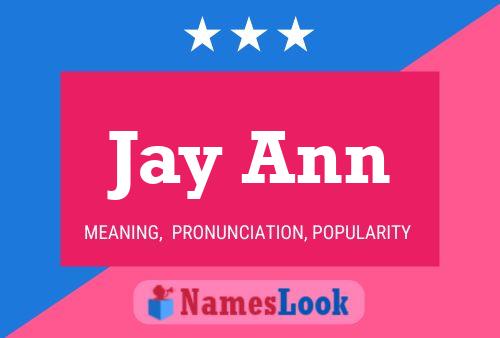 Affiche de nom Jay Ann