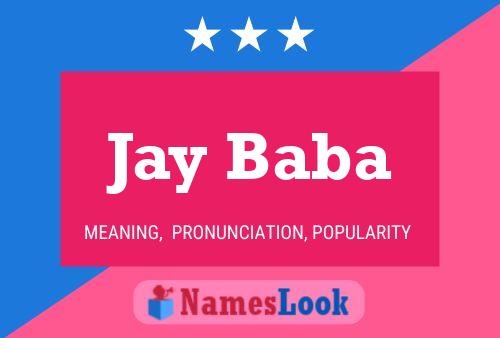 Affiche de nom Jay Baba