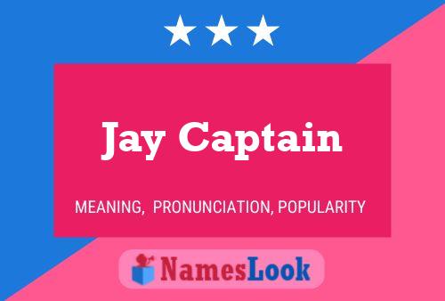 Affiche de nom Jay Captain