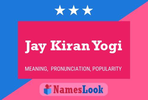 Affiche de nom Jay Kiran Yogi