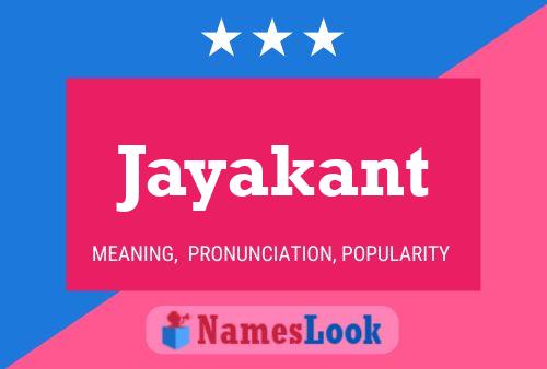 Affiche de nom Jayakant