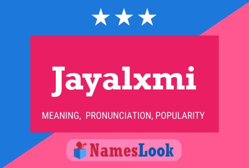 Affiche de nom Jayalxmi