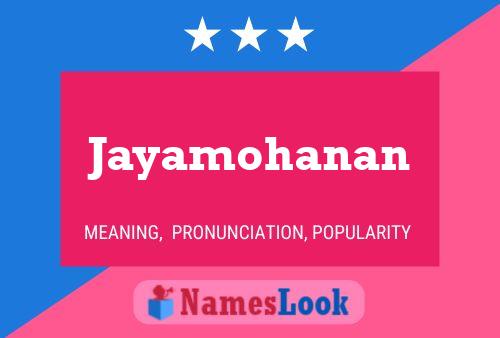 Affiche de nom Jayamohanan