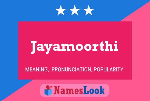 Affiche de nom Jayamoorthi