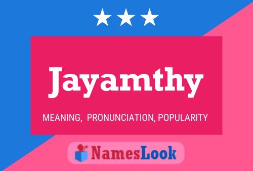 Affiche de nom Jayamthy