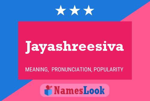 Affiche de nom Jayashreesiva