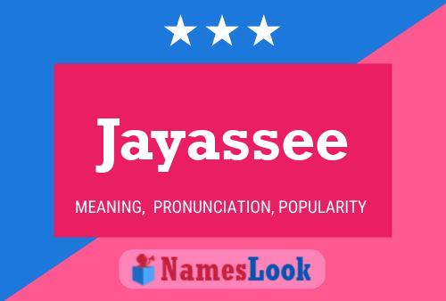 Affiche de nom Jayassee