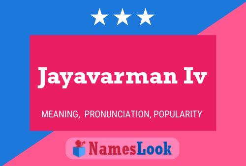 Affiche de nom Jayavarman Iv