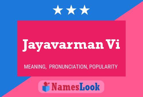 Affiche de nom Jayavarman Vi