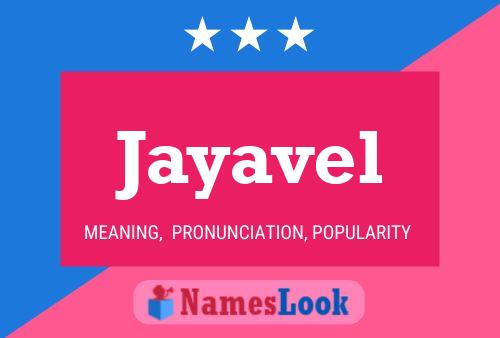 Affiche de nom Jayavel