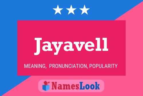 Affiche de nom Jayavell