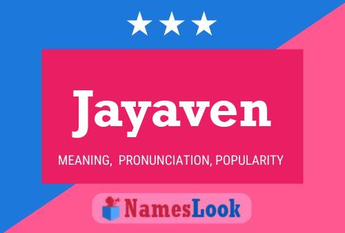 Affiche de nom Jayaven