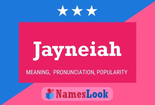 Affiche de nom Jayneiah