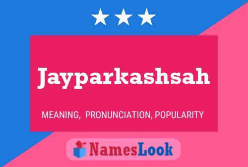 Affiche de nom Jayparkashsah