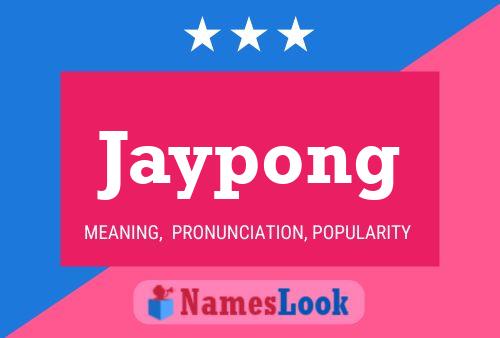 Affiche de nom Jaypong