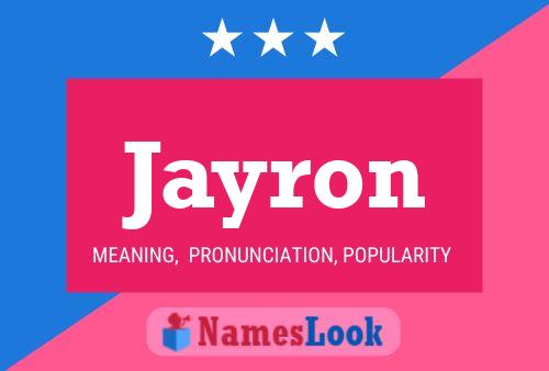 Affiche de nom Jayron