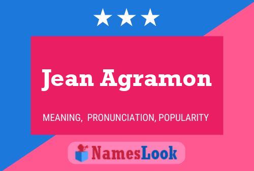 Affiche de nom Jean Agramon