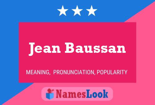 Affiche de nom Jean Baussan