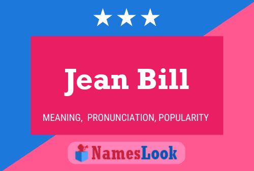 Affiche de nom Jean Bill