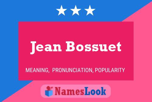 Affiche de nom Jean Bossuet