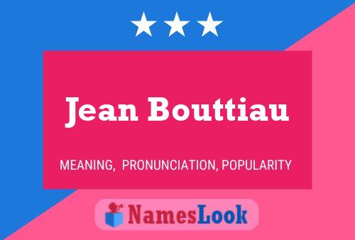 Affiche de nom Jean Bouttiau