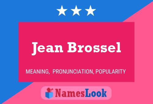 Affiche de nom Jean Brossel