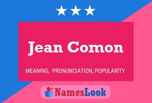 Affiche de nom Jean Comon