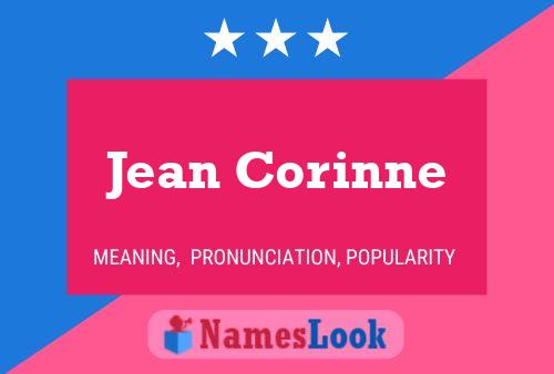 Affiche de nom Jean Corinne