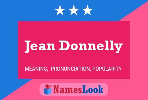 Affiche de nom Jean Donnelly