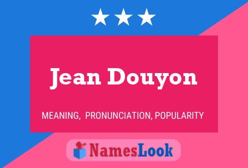 Affiche de nom Jean Douyon