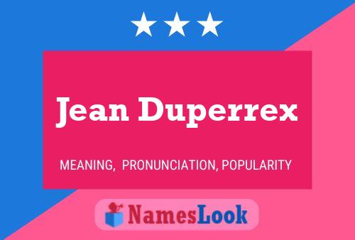 Affiche de nom Jean Duperrex