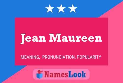 Affiche de nom Jean Maureen