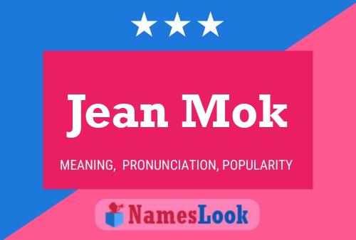 Affiche de nom Jean Mok